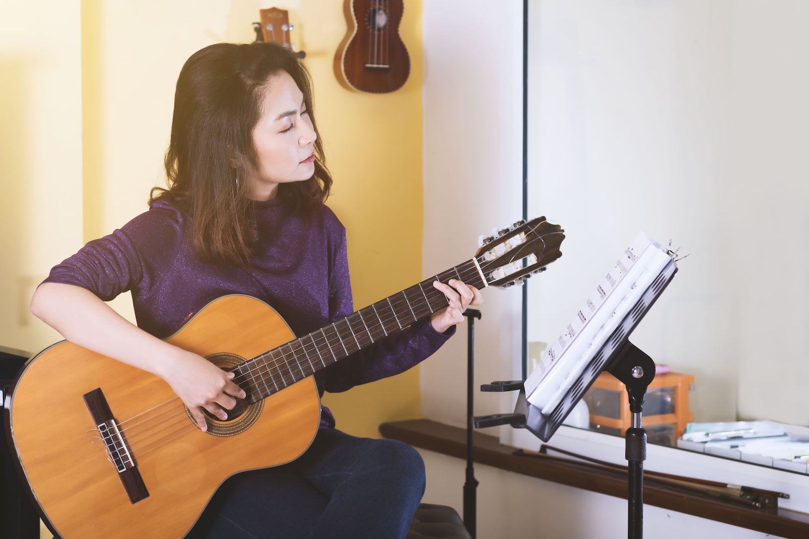 Mô hình dạy học đàn guitar tại các trung tâm âm nhạc